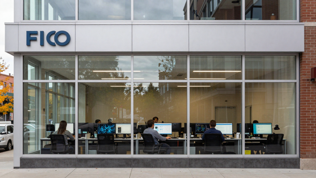 Exterior of a modern office building representing FICO’s workforce restructuring.
