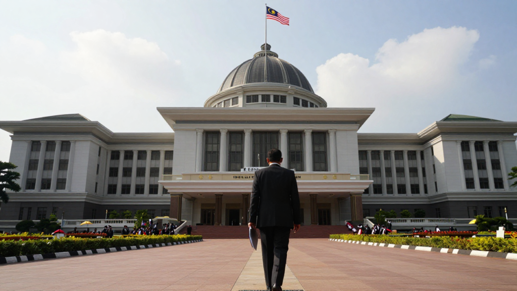 Malaysia’s Parliament building in Kuala Lumpur ahead of the 2027 budget presentation.
