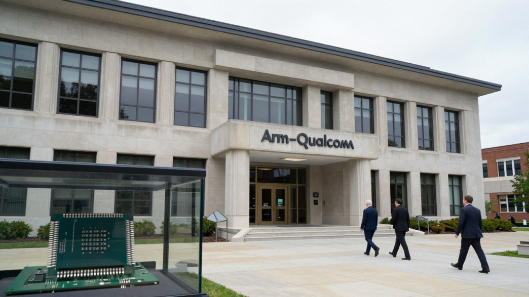 Delaware courthouse exterior representing the Arm–Qualcomm royalty trial.