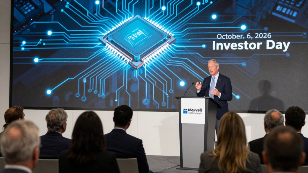 Marvell CEO Matt Murphy speaking at the company’s Investor Day in New York City.
